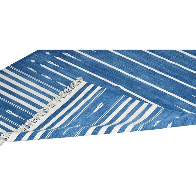 Boho Chic Blackthorn Rug, 10x14, Blue & White For Sale - Image 3 of 5