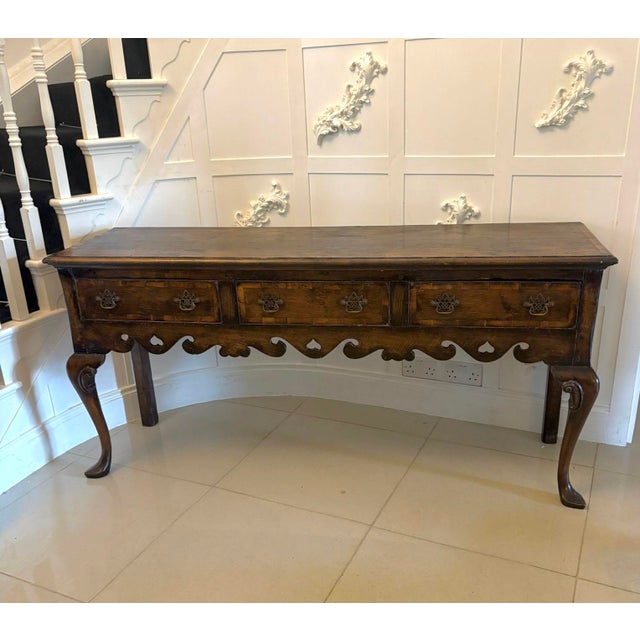 Antique Georgian Oak Console Table, 1900s For Sale - Image 11 of 11