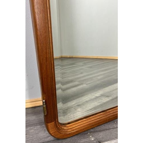 Vintage French Style Carved Oak Wall Mirror with Ornate Frame For Sale - Image 5 of 9