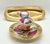 Antique Paris Porcelain Inkwell and Pen Tray with Watteau Scenes and Gilt Brass, 19th Century, Set of 2 For Sale - Image 5 of 15