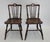 A stunning pair of 19th Century English Country Mahogany Pub Side Chairs. Measures 16" in width, 17" in depth, 32" in...