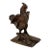 19th Century French Cast Bronze Rooster Sculpture with Wings Extended Backwards For Sale