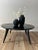 1960s John Van Koert for Drexel Profile Collection Round Coffee Table – Vintage Mid-Century Modern Black Lacquer Cocktail Table For Sale - Image 11 of 12