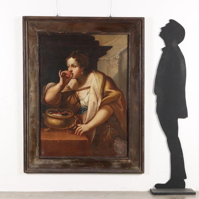 Oil on canvas. The woman represented in the scene can be traced back to Portia, the Roman noblewoman wife of Brutus, who...