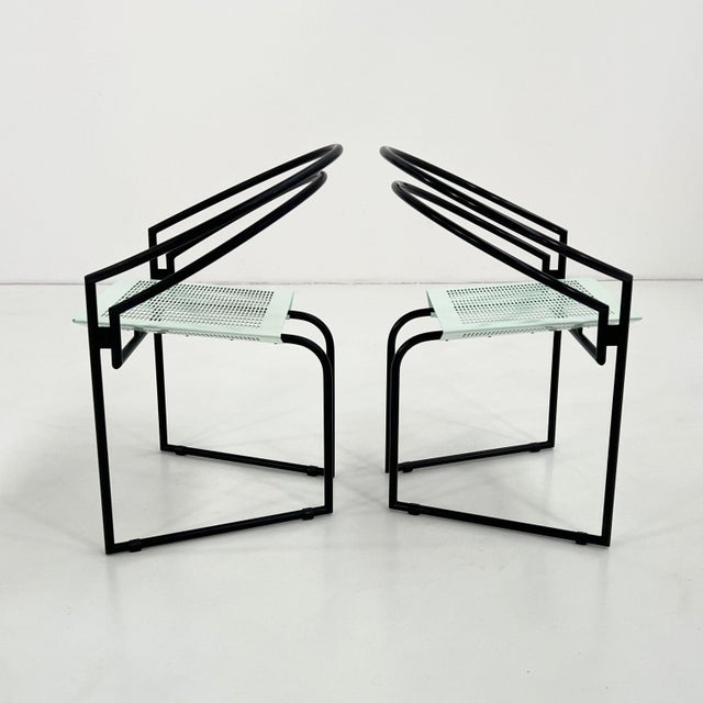 1980s Black & Mint La Tonda Chair by Mario Botta for Alias, 1980s For Sale - Image 5 of 12