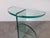 1980s Postmodern Italian Design Geometric Sculptural Glass Side Table For Sale - Image 4 of 12