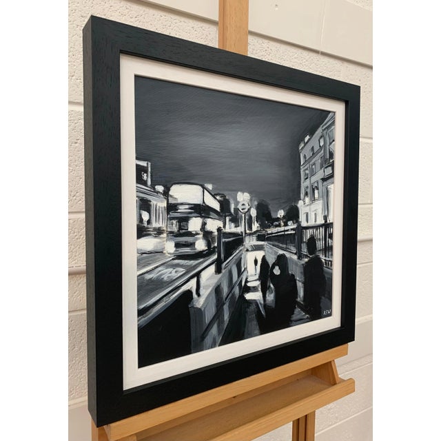 Black & White Hyde Park Corner London Underground by Contemporary British Urban Landscape Artist, Angela Wakefield Art...