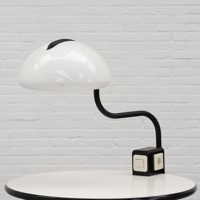 Serpente table clamp light by Martinelli Luce, based on a 1960s design by Elio Martinelli. A very rare and distinctive...