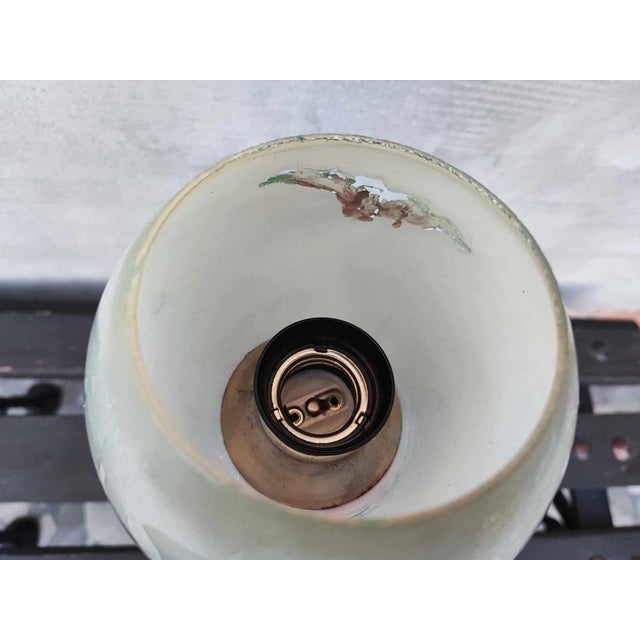 Art Deco Nickel-Plated Lamp, 1950s For Sale - Image 6 of 8