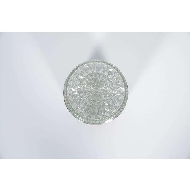 Vintage Glass and Metal Ceiling Lamp, 1960s For Sale - Image 5 of 15