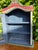 Late 20th Century Vintage Handcrafted Folk Art Wall Cabinet With Distressed Polychrome Finish For Sale - Image 5 of 12