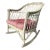 Antique White Wicker Rocking Chair For Sale