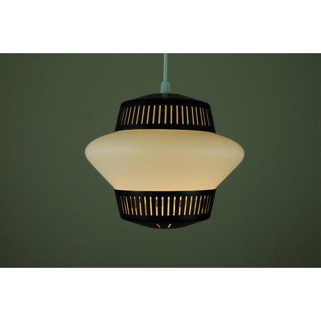 Black Opal Arch Pendant Lamp by Svend Aage Holm-Sørensen for Warm Nordic, 1950s For Sale - Image 8 of 15