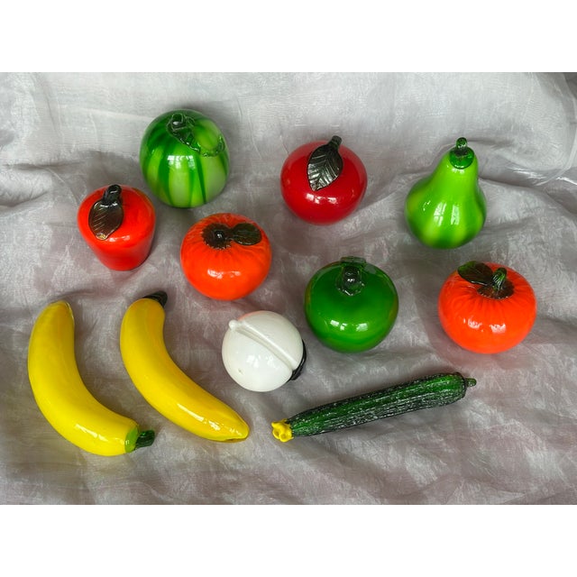 Murano Style Hand Blown Glass Fruit For Sale - Image 14 of 15