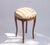 Louis XV French Wooden Foot Stool with Romantic Floral Upholstery with Carved Legs, 1960s For Sale - Image 9 of 9