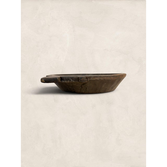 Antique Hand-Carved Primitive English Parat Bowl For Sale - Image 4 of 7