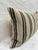 Turkish Hemp Pillow Cushion Natural Beige Black Pillow Cushion Cover 16" x 24" For Sale - Image 4 of 4