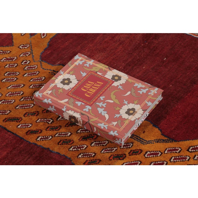 Vintage Persian Gabbeh Runner With Red Leopard Pictorial - Rug & Kilim For Sale - Image 10 of 10