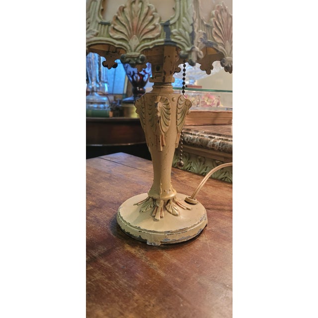 1920s 1920s Antique Art Deco Boudoir Small Lamp For Sale - Image 5 of 6
