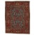 Antique Persian Serapi Carpet Handmade Wool Oriental Rug Rust, Ivory, Light Blue For Sale