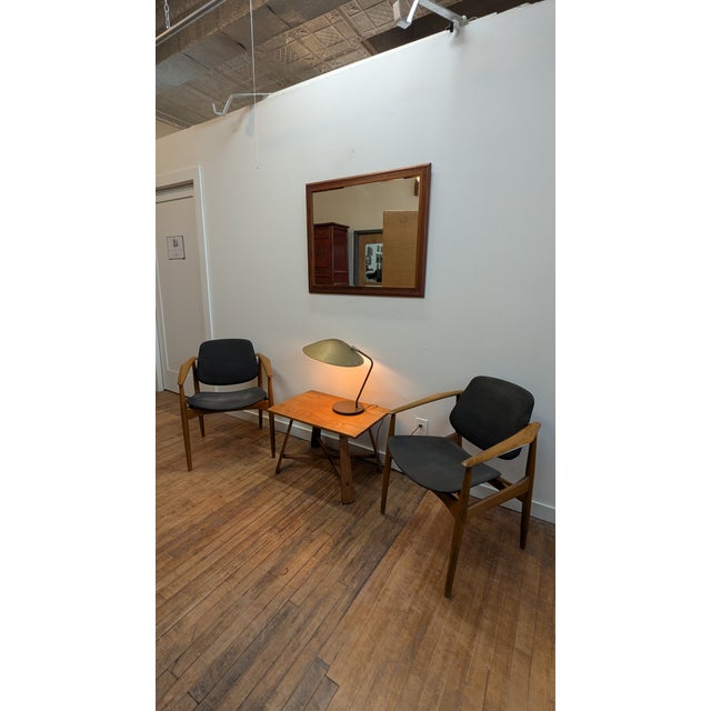 Glass Art Deco Modernist Mirror For Sale - Image 7 of 9