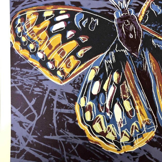 American 1990s After Andy Warhol "Butterfly" Lithograph For Sale - Image 3 of 11