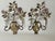 Hollywood Regency Italian Wall Sconces with Amethyst and Smoky Glass Blossoms, 1950s, Set of 2 For Sale - Image 3 of 18