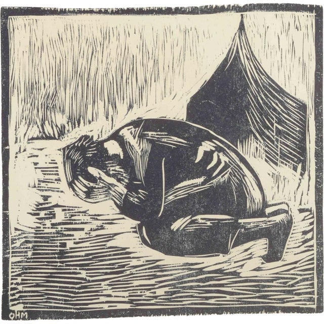 Olivia Holm-Møller, Unconditional, Woodcut on Paper For Sale - Image 6 of 6