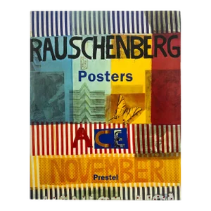" Rauschenberg Posters " First Edition Lithograph Print Pop Art Exhibition Book