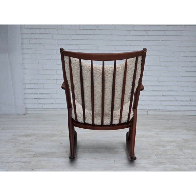 Vintage Danish Rocking Chair by Frank Reenskaug for Bramin, 1960s For Sale - Image 14 of 18