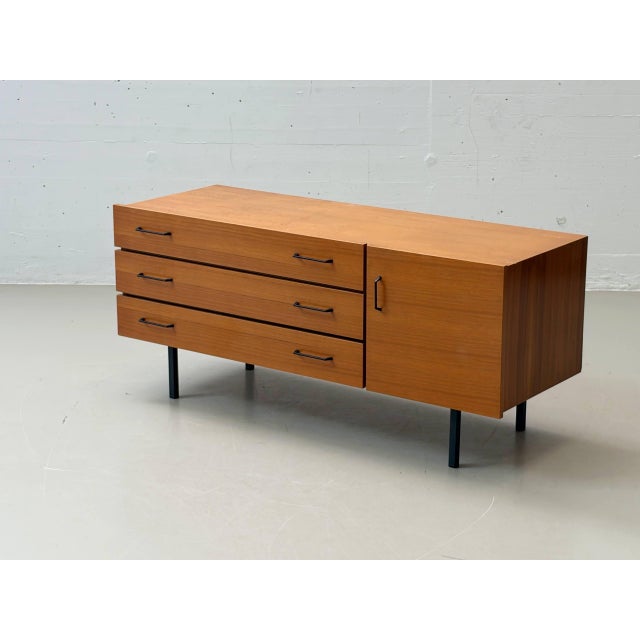 Mid-Century Modern Mid-Century Scandinavian Teak Lowboard with Drawers For Sale - Image 3 of 16