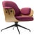Oak and Fuchsia Upholstery Low Lounge Chair by Jaime Hayon For Sale - Image 11 of 11