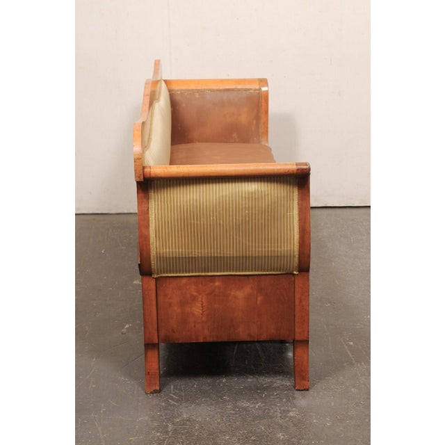 Wood Mid 19th Century Swedish Biedermeier Curly Birch Sofa For Sale - Image 7 of 10