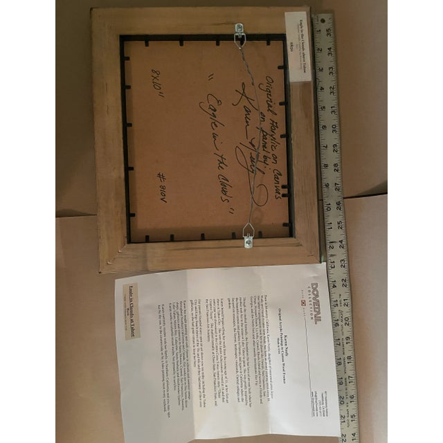 Karen Neely "Eagle in the Clouds" original acrylic on canvas. 11x13