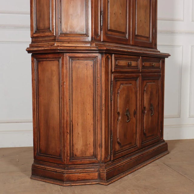 Wood Italian Walnut Cupboard, 1920s For Sale - Image 7 of 10