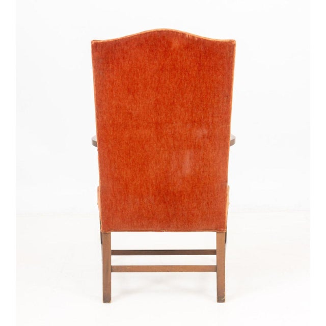 Federal Style Mahogany Lolling Armchair For Sale In New York - Image 6 of 6