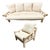 1980s Miami Coastal Elephant Bamboo Pole Sofa & Lounge Chair Living Room Set For Sale