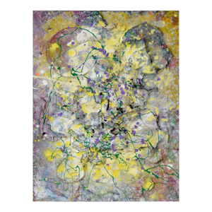 "Five Pound Painting" - Abstract Expressionist Composition in Acrylic on Canvas by Charles David Francis