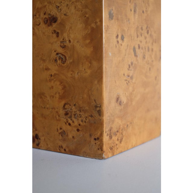 Modern Burl Wood Table Lamp, 1970s For Sale - Image 6 of 10