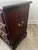 Henkel Harris chairside chest in solid mahogany with #29 finish. A compact, elegant piece designed to sit beside a chair...