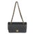 Black Black Quilted Caviar Small Classic Double Flap Bag For Sale - Image 8 of 9