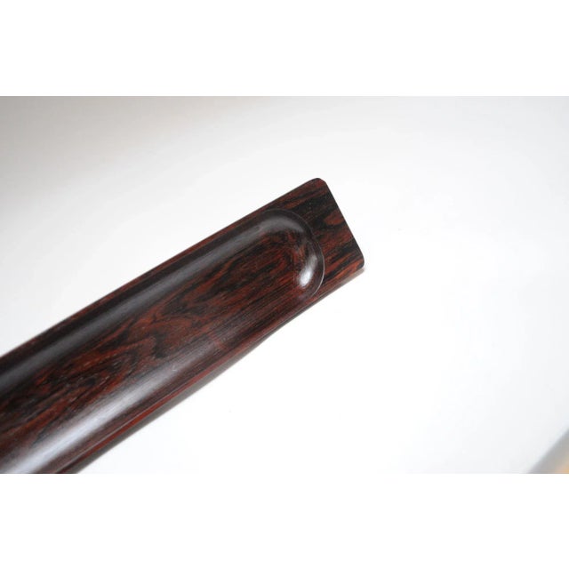 Sculptural Mid-Century Modern Elongated Rosewood Tray For Sale - Image 11 of 12