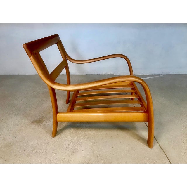 Bentwood & Leather Lounge Chair from Komfort For Sale - Image 15 of 18