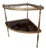 Vintage French Louis XVI Style Lacquered Wood and Brass Table For Sale