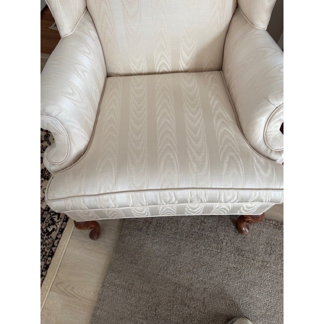 1980s 1980s Two Wingback / High Back Chairs For Sale - Image 5 of 11