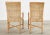 Set of Four McGuire Woven Rawhide Rattan Dining Armchairs For Sale - Image 12 of 13