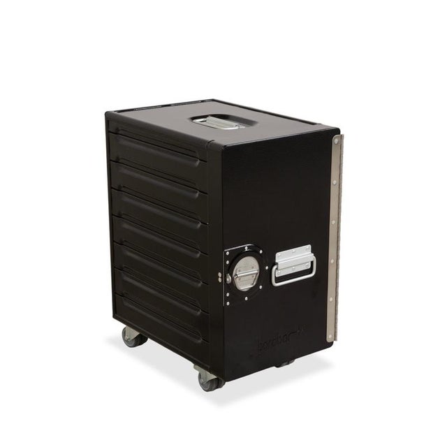 Modern Black Aircraft Trolley with Container from Bordbar For Sale - Image 3 of 16