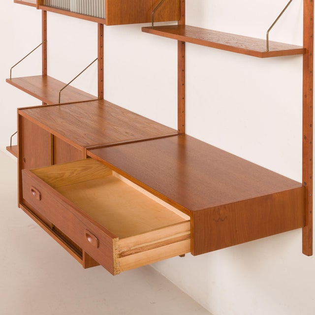 Teak Shelving Unit by Preben Sorensen for PS System, Randers, 1960s For Sale - Image 17 of 18