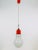 1970s Mid-Century Modern Italian Bulb Shape and Red Metal Pendant Lamp, Italy For Sale - Image 12 of 12