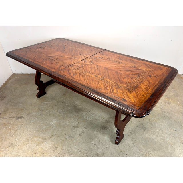Auburn Theodore Alexander Castle Bromwich English Style Extendable Dining Table With 2 Leaves For Sale - Image 8 of 14